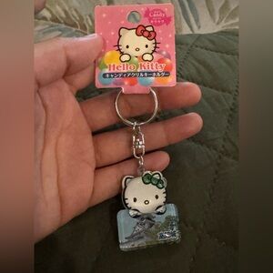 Sanrio Hello Kitty Kochi Keychain with Blue Base